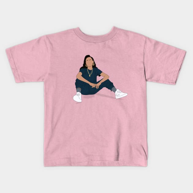 Christen Press USWNT MUWFC Kids T-Shirt by Hevding